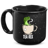 Tea Rex Funny T Rex Dinosaur Joke Pun Tyrannosaurus 15oz Campfire Ceramic Mug