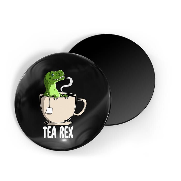 Tea Rex Funny T Rex Dinosaur Joke Pun Tyrannosaurus Magnet