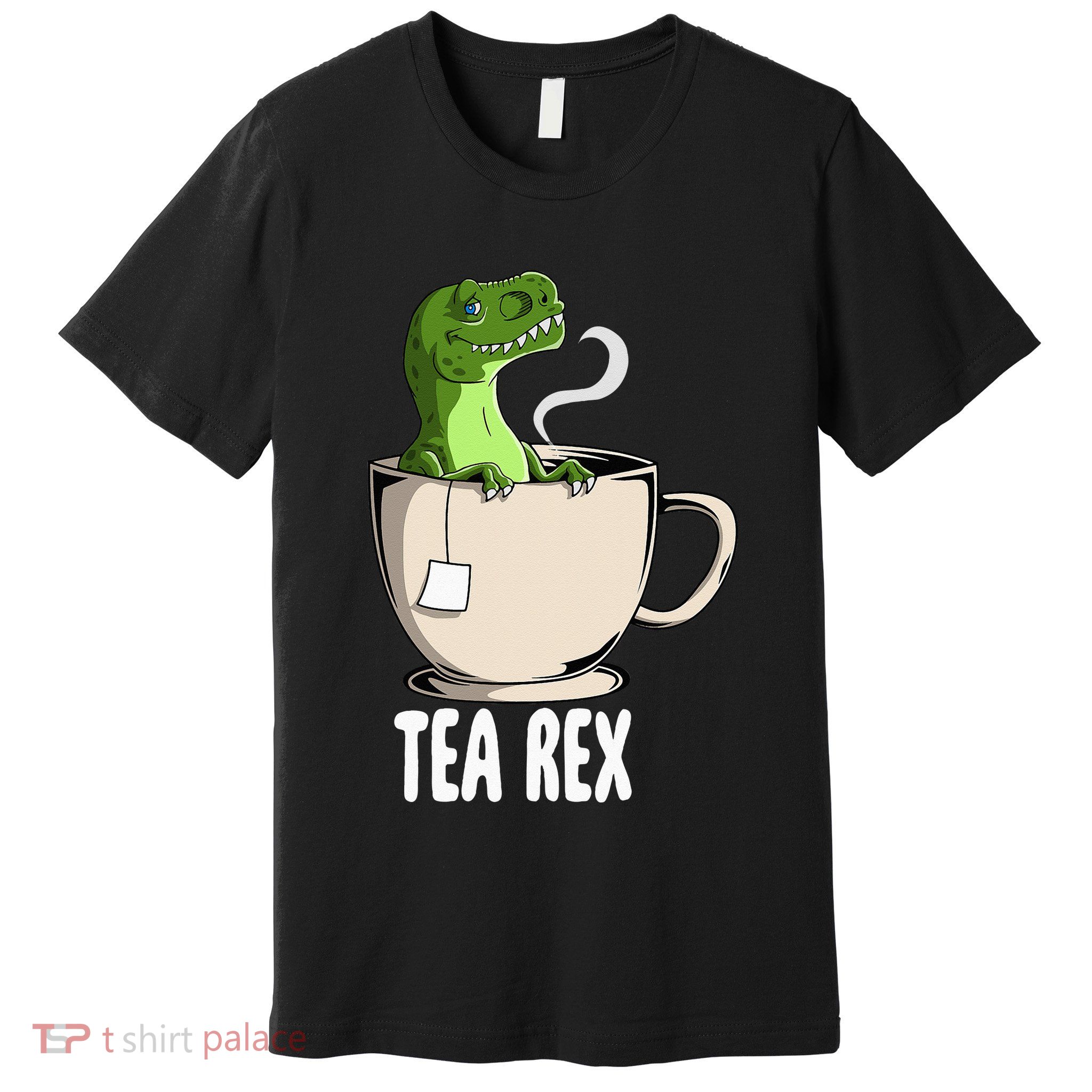 Tea Rex Funny T Rex Dinosaur Joke Pun Tyrannosaurus Premium T-Shirt