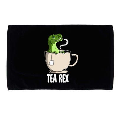 Tea Rex Funny T Rex Dinosaur Joke Pun Tyrannosaurus Microfiber Hand Towel