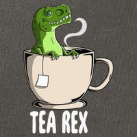 Tea Rex Funny T Rex Dinosaur Joke Pun Tyrannosaurus Cotton Canvas Backpack