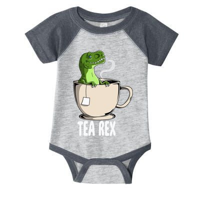 Tea Rex Funny T Rex Dinosaur Joke Pun Tyrannosaurus Infant Baby Jersey Bodysuit
