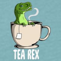 Tea Rex Funny T Rex Dinosaur Joke Pun Tyrannosaurus Sueded Cloud Jersey T-Shirt