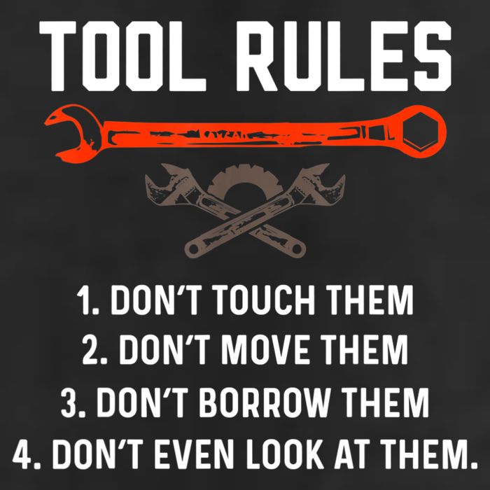 Tool Rules Funny Meme Mechanic Auto Repair Cool Comfort Performance Bucket Hat