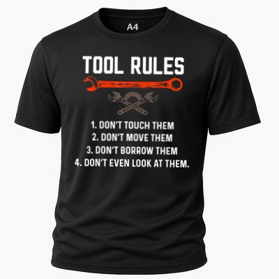 Tool Rules Funny Meme Mechanic Auto Repair Performance Shirt
