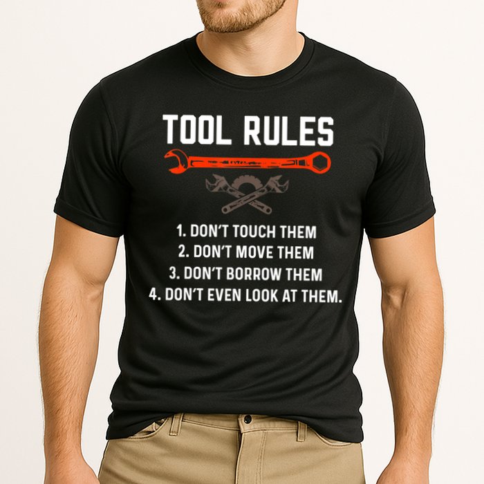 Tool Rules Funny Meme Mechanic Auto Repair Performance Shirt