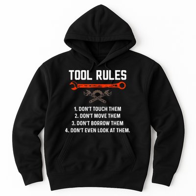 Tool Rules Funny Meme Mechanic Auto Repair Hoodie