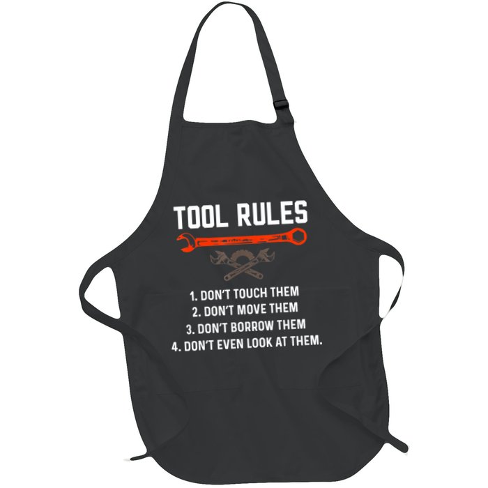 Tool Rules Funny Meme Mechanic Auto Repair Apron