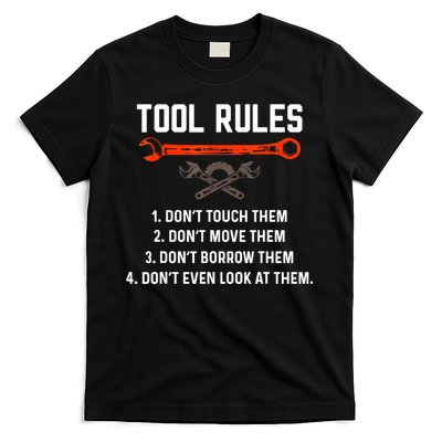Tool Rules Funny Meme Mechanic Auto Repair T-Shirt