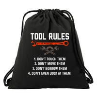 Tool Rules Funny Meme Mechanic Auto Repair Drawstring Bag