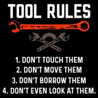 Tool Rules Funny Meme Mechanic Auto Repair Drawstring Bag