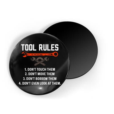 Tool Rules Funny Meme Mechanic Auto Repair Magnet