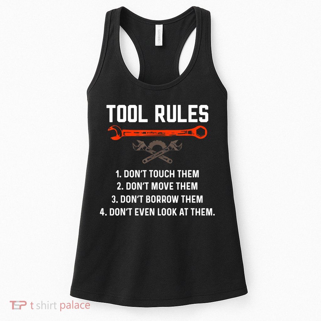 Tool Rules Funny Meme Mechanic Auto Repair Womens Tank Top