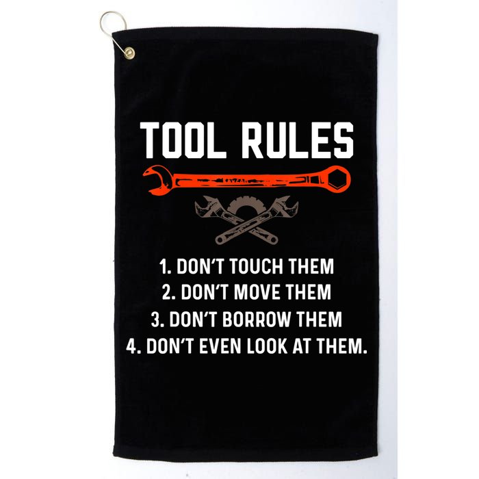Tool Rules Funny Meme Mechanic Auto Repair Golf Towel