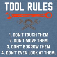 Tool Rules Funny Meme Mechanic Auto Repair Garment-Dyed Sweatshirt