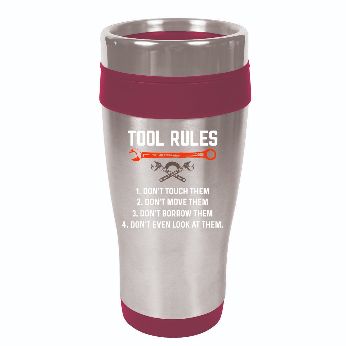 Tool Rules Funny Meme Mechanic Auto Repair 16oz Travel Tumbler