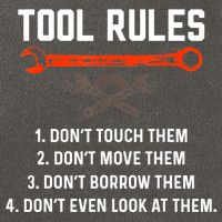 Tool Rules Funny Meme Mechanic Auto Repair Cotton Canvas Backpack