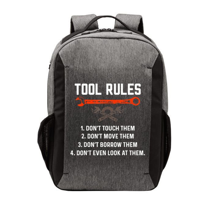 Tool Rules Funny Meme Mechanic Auto Repair Vector Backpack