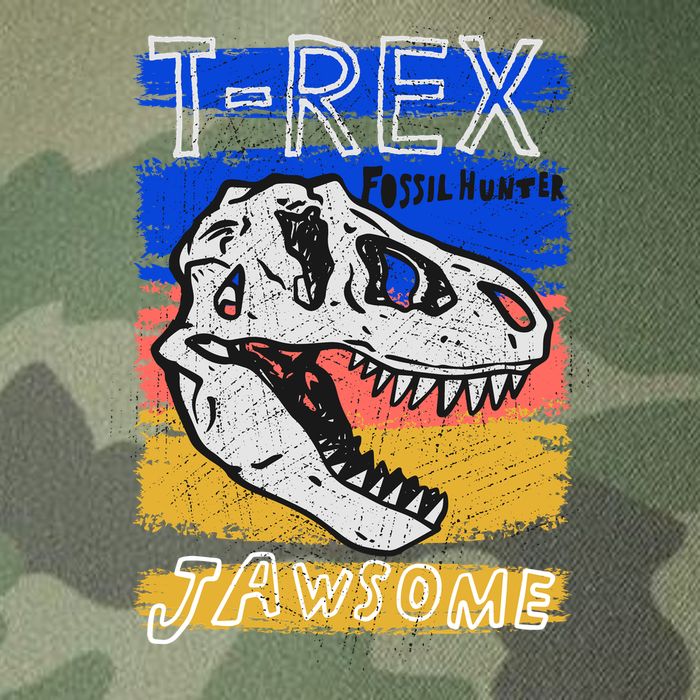 T Rex Fossil Hunter Jawsome Legacy Tie Dye Trucker Hat