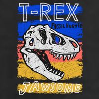 T Rex Fossil Hunter Jawsome 7 Panel Mesh Trucker Snapback Hat