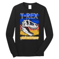 T Rex Fossil Hunter Jawsome Long Sleeve Shirt