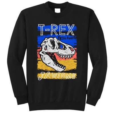 T Rex Fossil Hunter Jawsome Sweatshirt