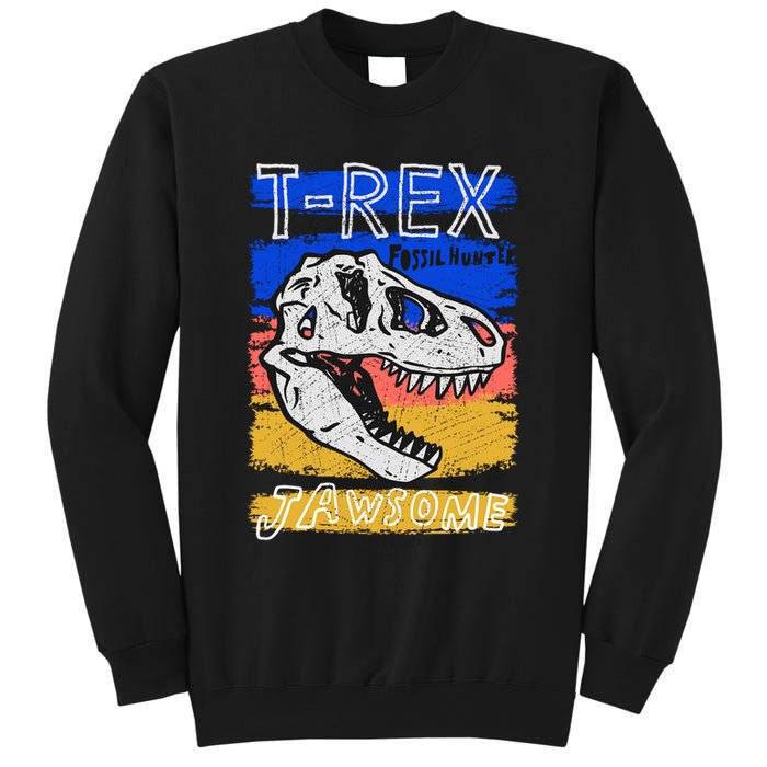 T Rex Fossil Hunter Jawsome Sweatshirt