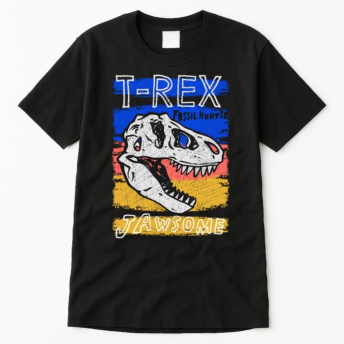 T Rex Fossil Hunter Jawsome Tall T-Shirt