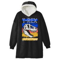 T Rex Fossil Hunter Jawsome Hooded Wearable Blanket