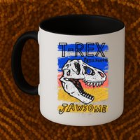 T Rex Fossil Hunter Jawsome Mug