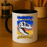 T Rex Fossil Hunter Jawsome Mug