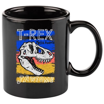 T Rex Fossil Hunter Jawsome 11oz C Handle Ceramic Mug