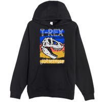 T Rex Fossil Hunter Jawsome Premium Pullover Hoodie