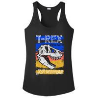 T Rex Fossil Hunter Jawsome Ladies PosiCharge Competitor Racerback Tank