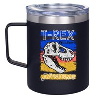 T Rex Fossil Hunter Jawsome 12oz Stainless Steel Coffee Mug