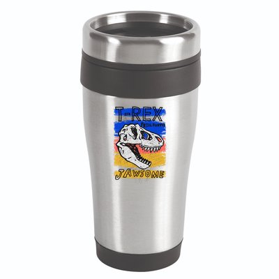 T Rex Fossil Hunter Jawsome 16oz Travel Tumbler