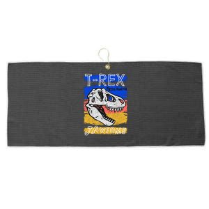 T Rex Fossil Hunter Jawsome Large Microfiber Waffle Golf Towel