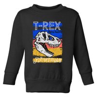 T Rex Fossil Hunter Jawsome Toddler Sweatshirt
