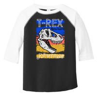 T Rex Fossil Hunter Jawsome Toddler Fine Jersey T-Shirt