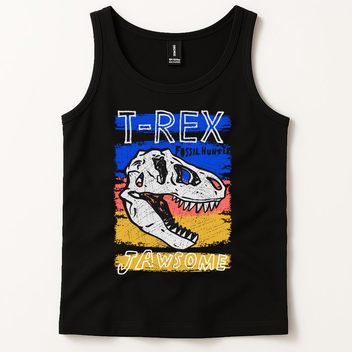 T Rex Fossil Hunter Jawsome Tank Top