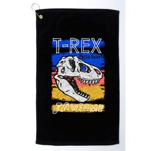 T Rex Fossil Hunter Jawsome Platinum Collection Golf Towel