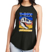 T Rex Fossil Hunter Jawsome Women's Perfect Tri Rocker Tank