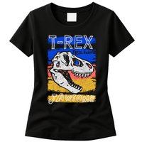 T Rex Fossil Hunter Jawsome Womens T-Shirt