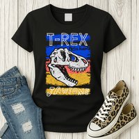 T Rex Fossil Hunter Jawsome Womens T-Shirt