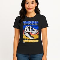 T Rex Fossil Hunter Jawsome Womens T-Shirt