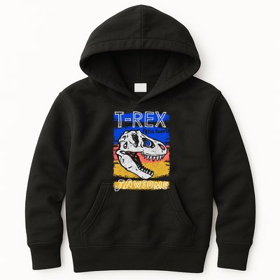 T Rex Fossil Hunter Jawsome Kids Hoodie