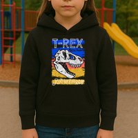 T Rex Fossil Hunter Jawsome Kids Hoodie