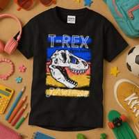 T Rex Fossil Hunter Jawsome Kids T-Shirt