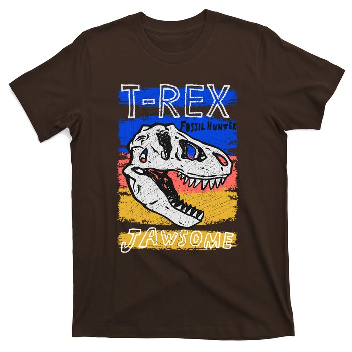 T Rex Fossil Hunter Jawsome T-Shirt