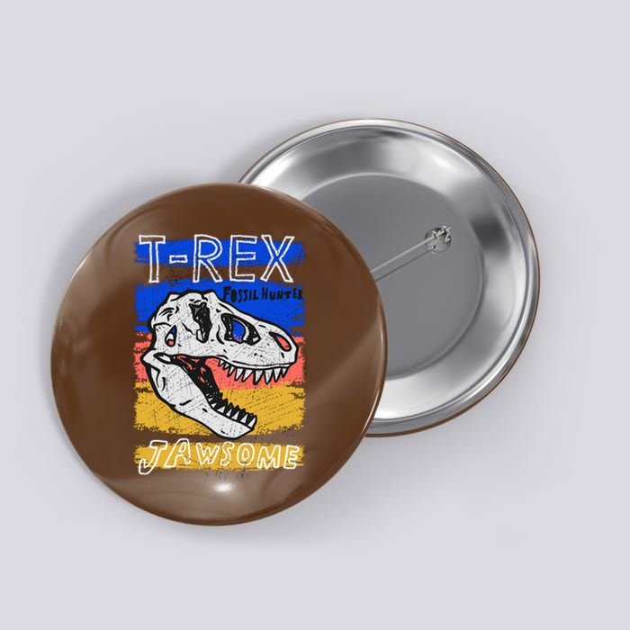 T Rex Fossil Hunter Jawsome Button